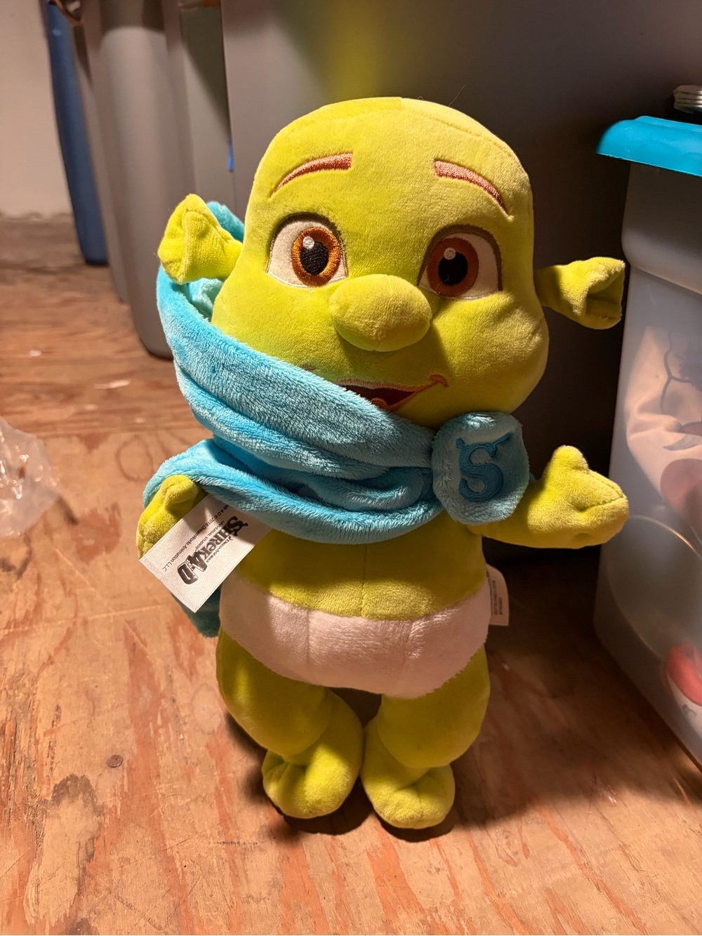 Shrek baby in a blanket universal studios